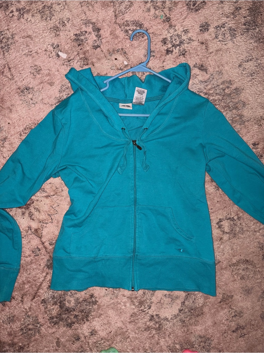 Teal Vintage Zip-Up